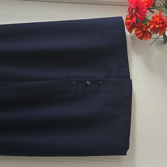 1980s Vintage Navy Skirt Addition Elle - Picture 7 of 13